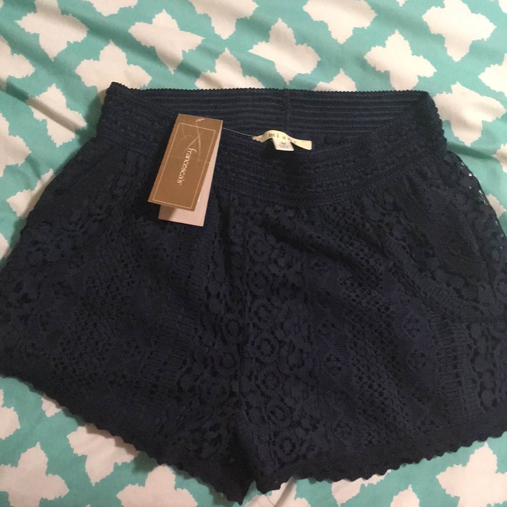 NWT Francesca's CROCHET shorts